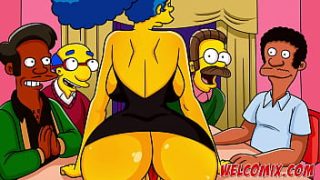 Margy gang banging with her husband’s friends! Simptoons, Simpsons!